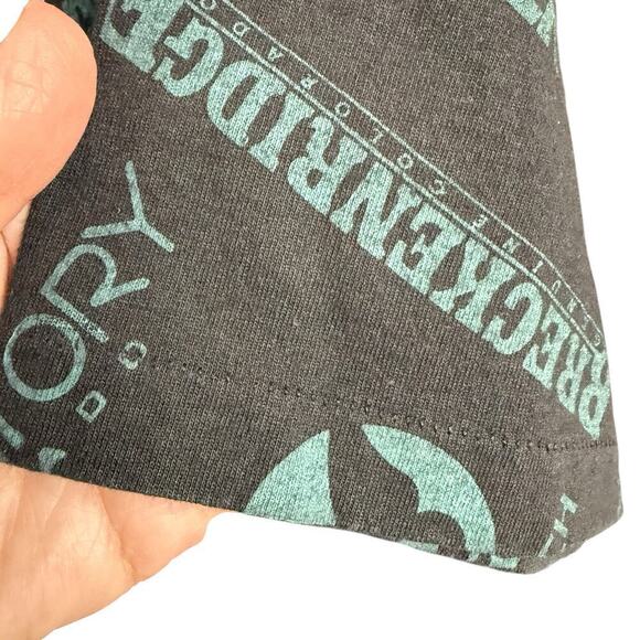 Vtg 90s T Shirt Anvil Colorado AOP L Ski Resorts Single Stitch All Over Print - Picture 4 of 8